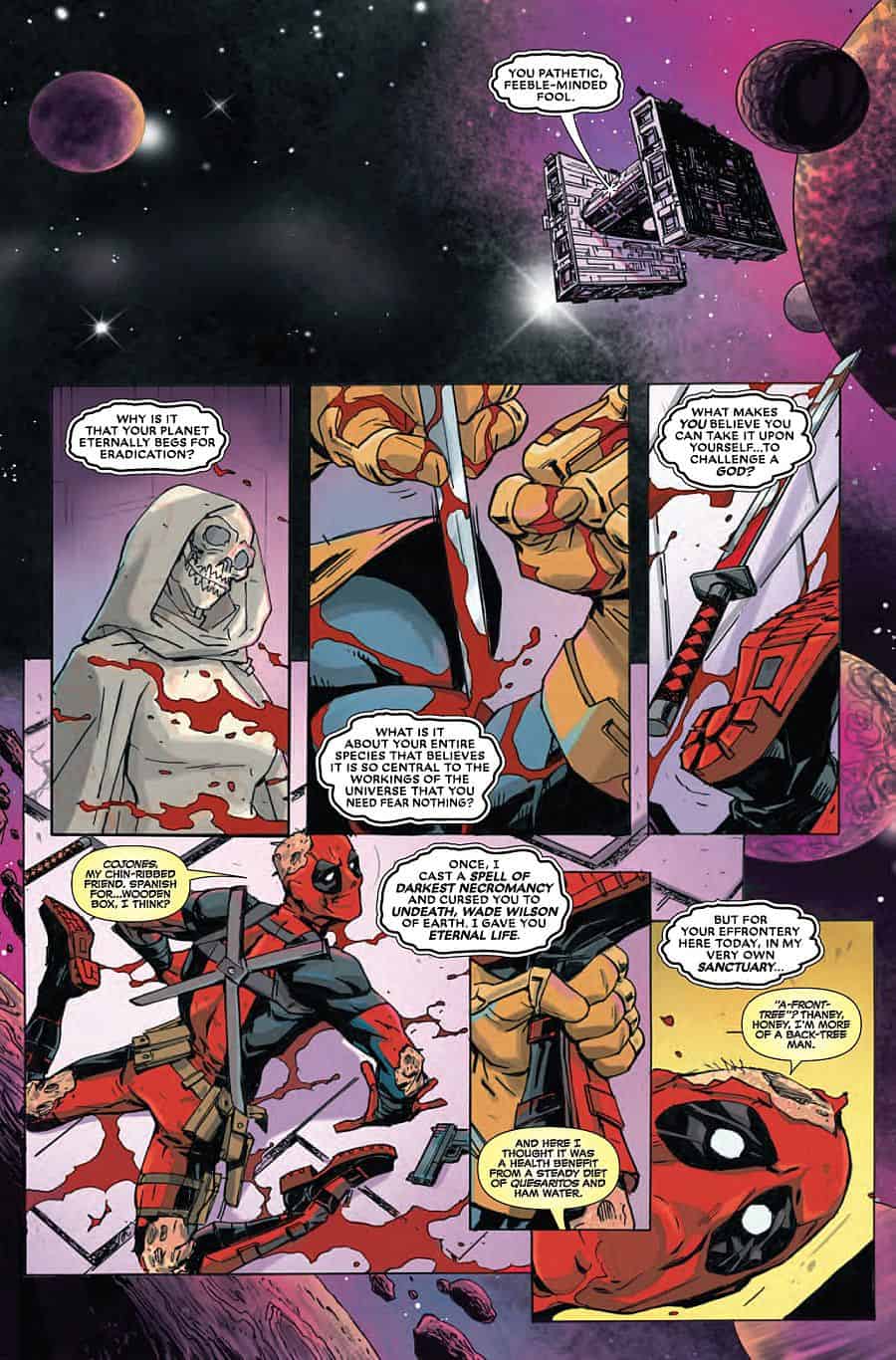 Deadpool Vs Thanos 1 B Marvel 2015 NM Ron Lim Variant 