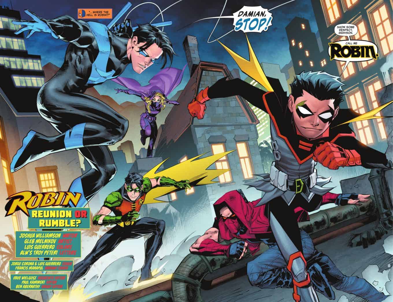 Dc Comics Robin Spoilers Review Damian Wayne Vs Dick Grayson
