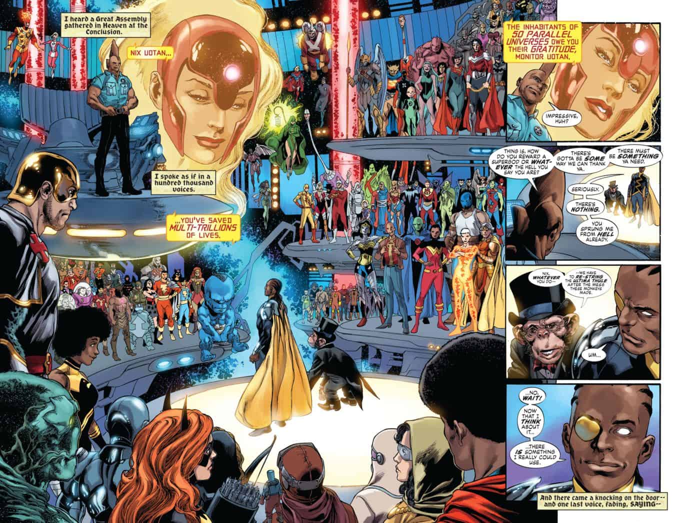 Dc Comics Spoilers And Reviews Convergence 4 The Multiversity 2 And Convergence Booster Gold 1