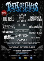The Used Taste Of Chaos 2015