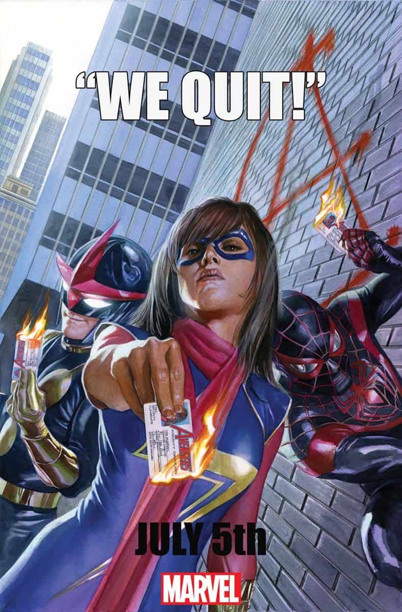 New Marvel Now 2016 teaser New Avengers quit