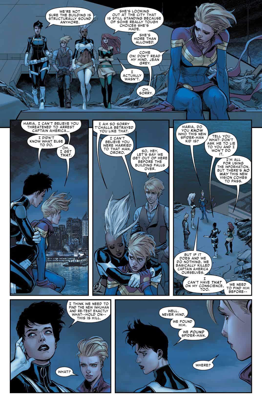 Civil War Ii Spoilers And Review Civil War Ii 6 A Miles Morales Spider Man Feature That Sets Up