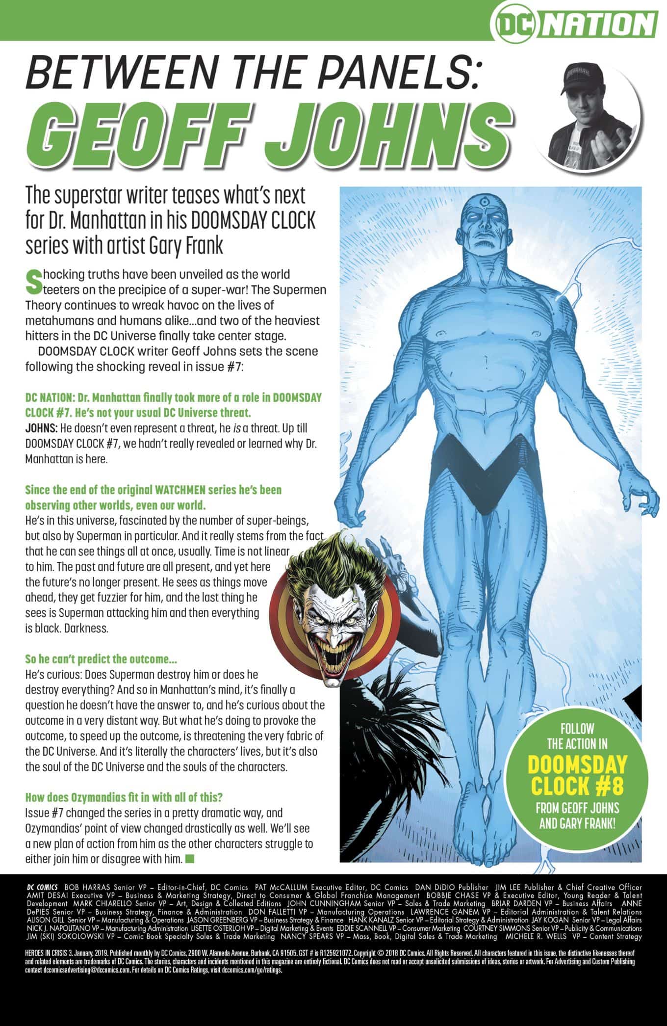 DC Comics Universe & Doomsday Clock #8 Spoilers: Geoff Johns Teases Next Issue Of The ...1988 x 3056