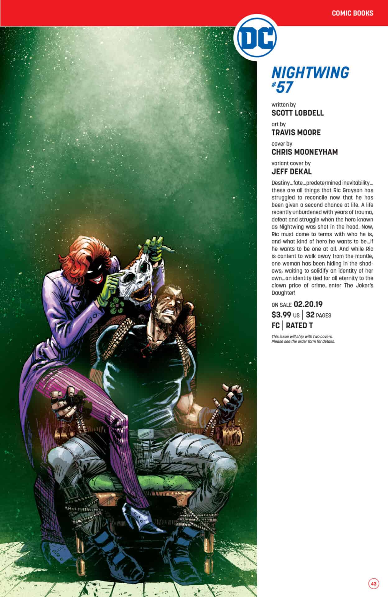 Nightwing # 57 Cover A NM DC Joker's Daughter