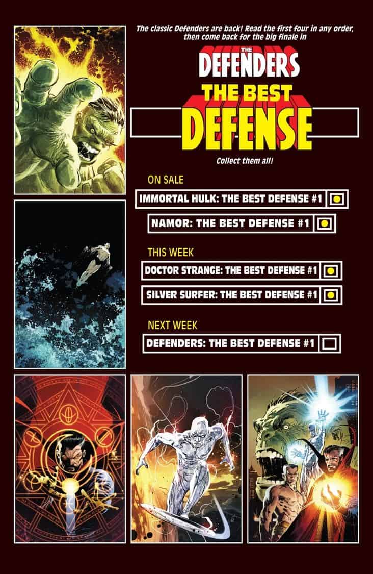 Marvel Comics Universe & Defenders Doctor Strange #1 & Silver Surfer #1 The Best  Defense Spoilers: The Next Two Roads To A New Defenders #1 & Invaders #1?!  – Inside Pulse