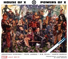 House Of X Power Of X Teaser Art Marvel X Men Mark Brooks