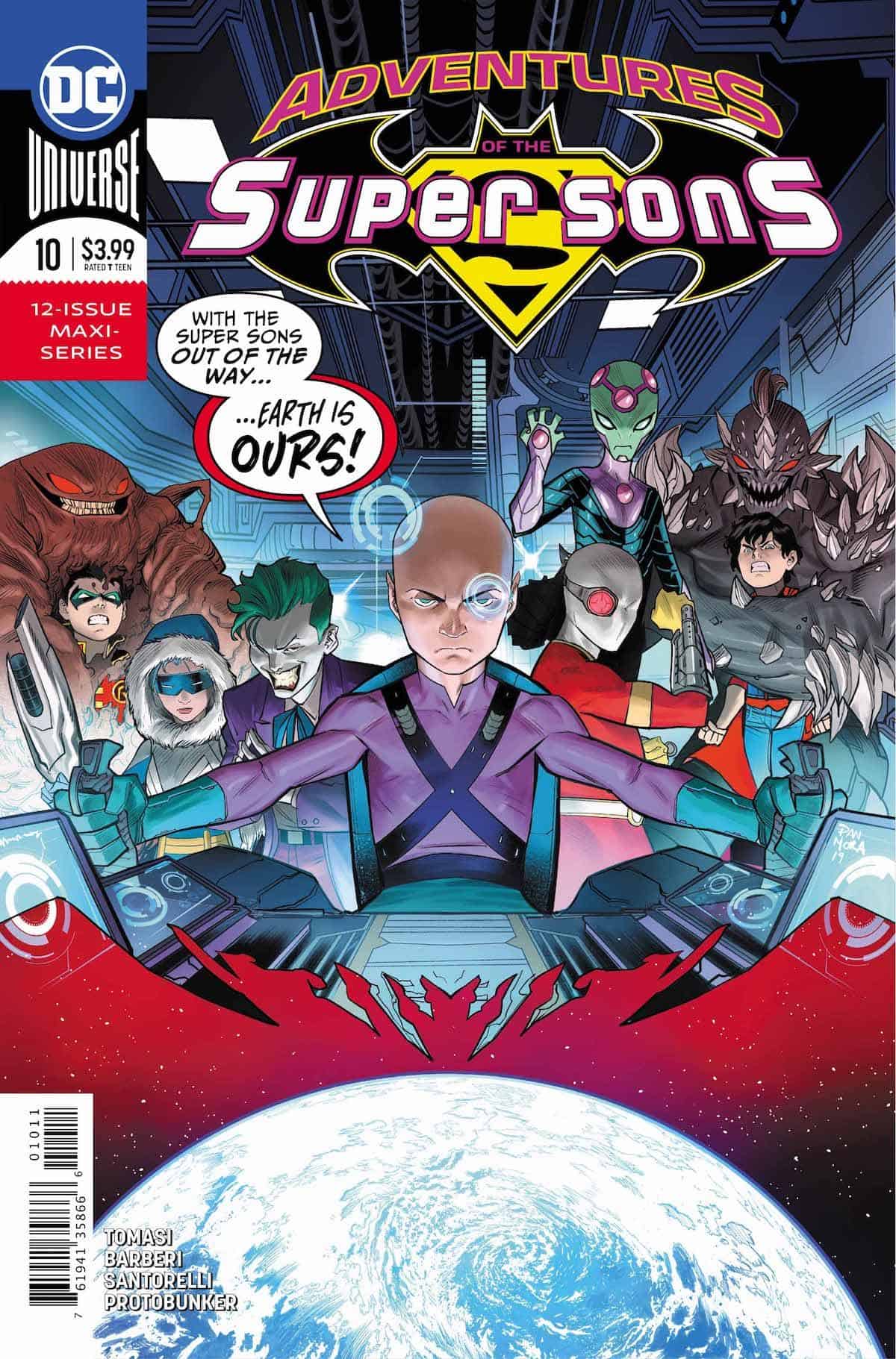 Dc Comics Universe And Adventures Of The Super Sons 10 Spoilers Damian Wayne Robin And Jon Kent