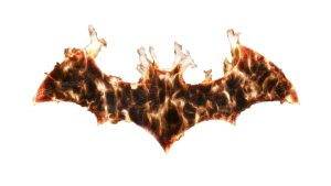 Burning Batman Symbol Arkham Knight