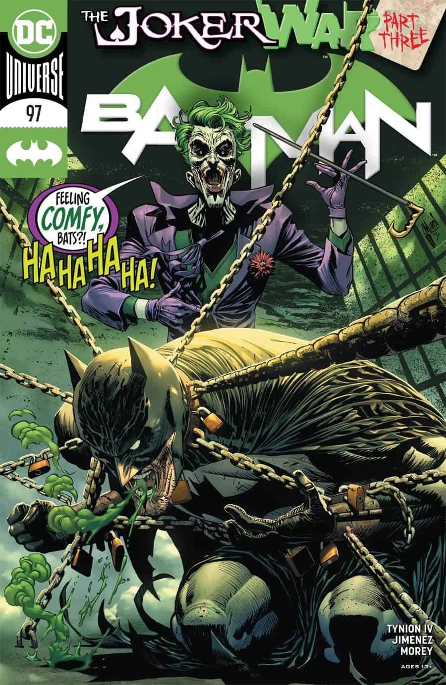 DC Comics Universe & Batman #97 Spoilers & Review: Joker War Part 3 Sees Batman  Defeated, Clownhunter's Emergence, Punchline Vs. Harley Quinn Round 2  Teased & More! – Inside Pulse