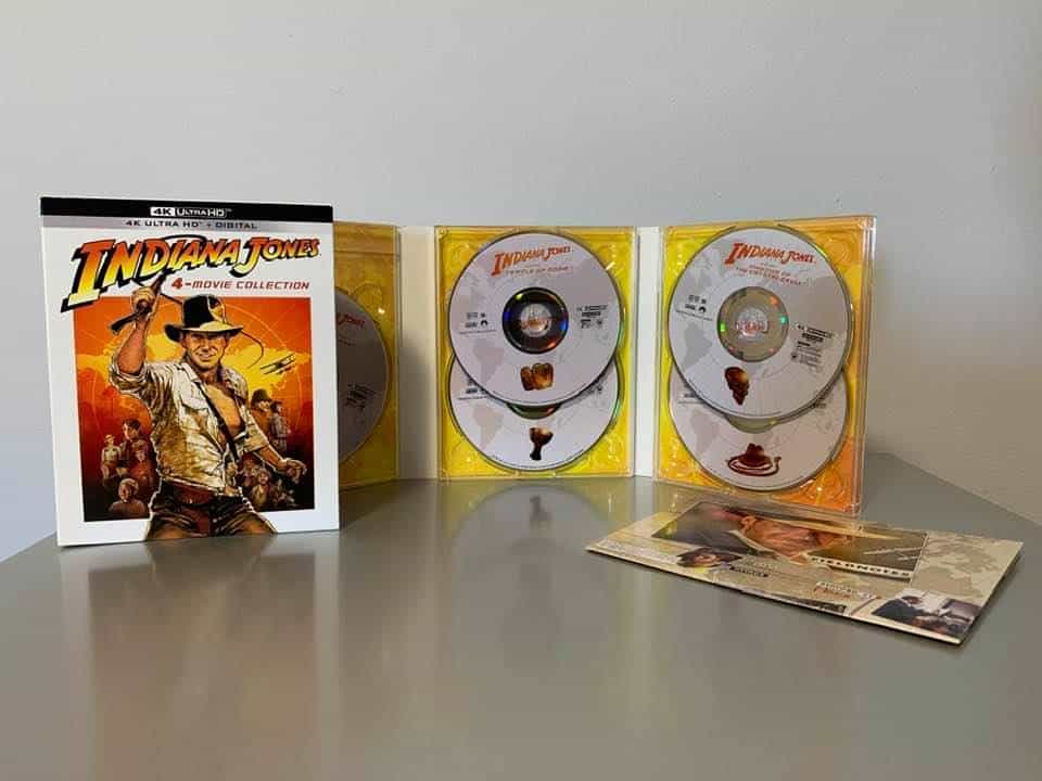 Indiana Jones Collection Box Set Lot (4K UHD+Digital) Factory Sealed