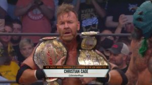 Christian Cage Defeats Kenny Omega For Impact Tna World Championship Belts