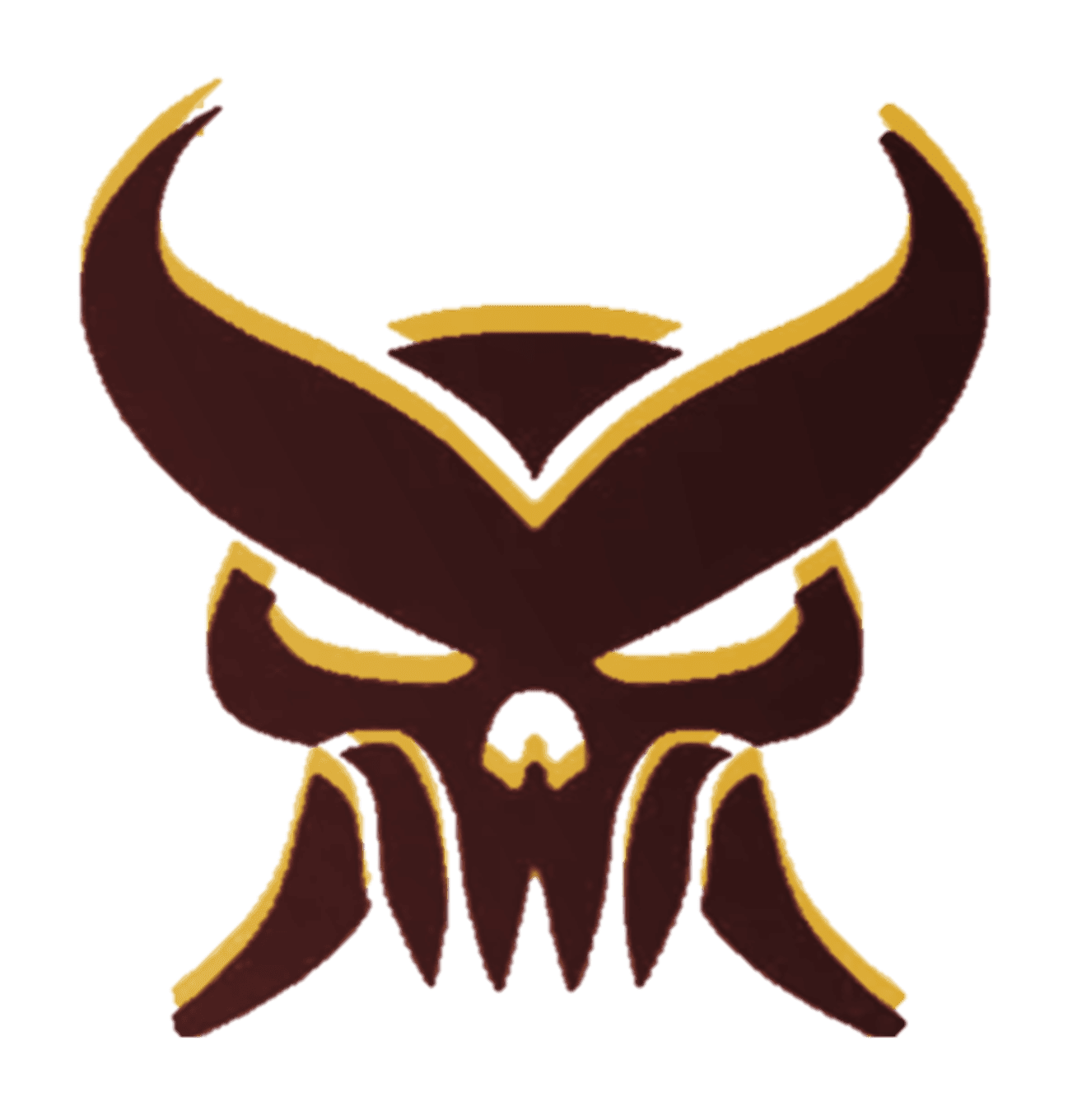 Punisher Logo Gold Red Inside Pulse