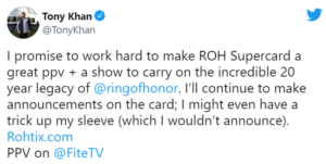 Roh Supercard Of Honor 2022 Aew Tony Khan Tease