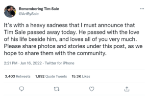Tim Sale Rip Twitter