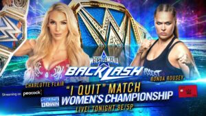 Wrestlemania Backlash 2022 Ronda Rousey Vs Charlotte Flair 1