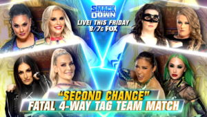 Wwe Smackdown Second Chance Fatal Four Way Wwe Womens Tag Team Championship August 26 2022