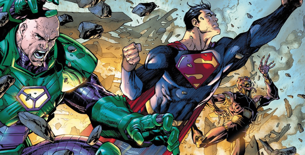Action Comics #1050 banner Superman & Lex Luthor by Jim Lee