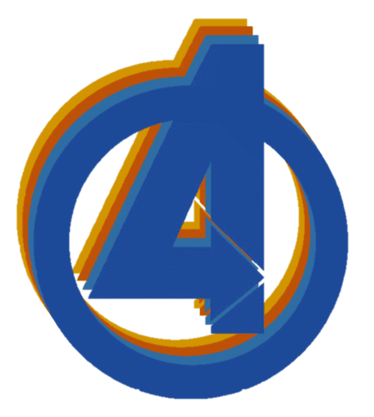 Fantastic Four Logo Avengers Inspired Rainbow