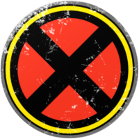 X Men Logo Damaged