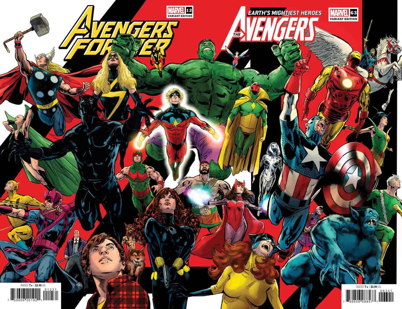 Avengers Forever #12 spoilers 0-2- connecting variant cover Avengers #63
