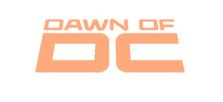 Dawn of DC logo orange DC Comics logo