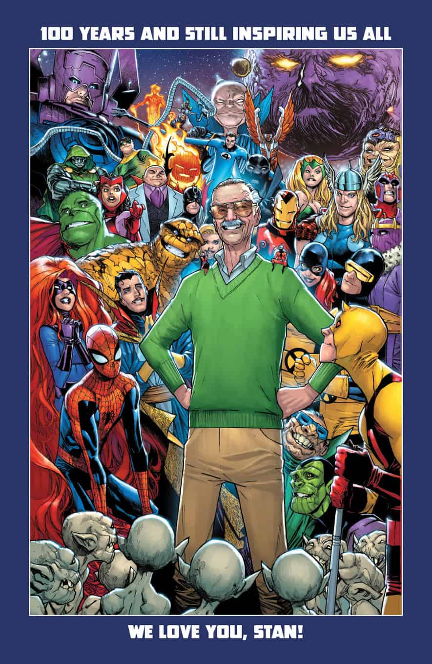 Marvel Comics Stan Lee tribute 100
