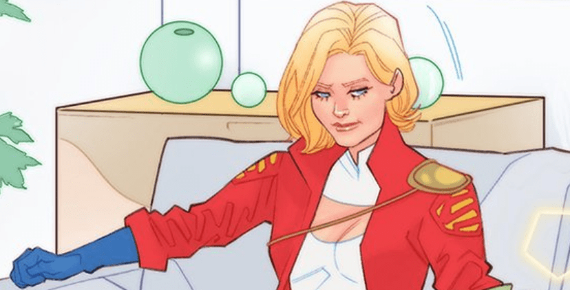 Sauvage social Power Girl in Action Comics banner