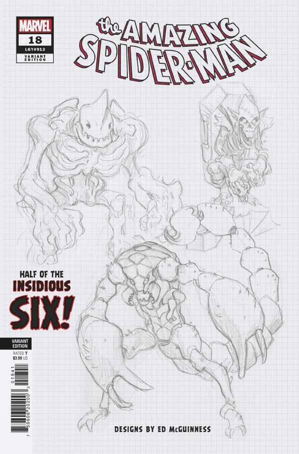 Amazing Spider-Man #18 spoilers 0-5 Dark Web Insidious Six khái niệm nghệ thuật