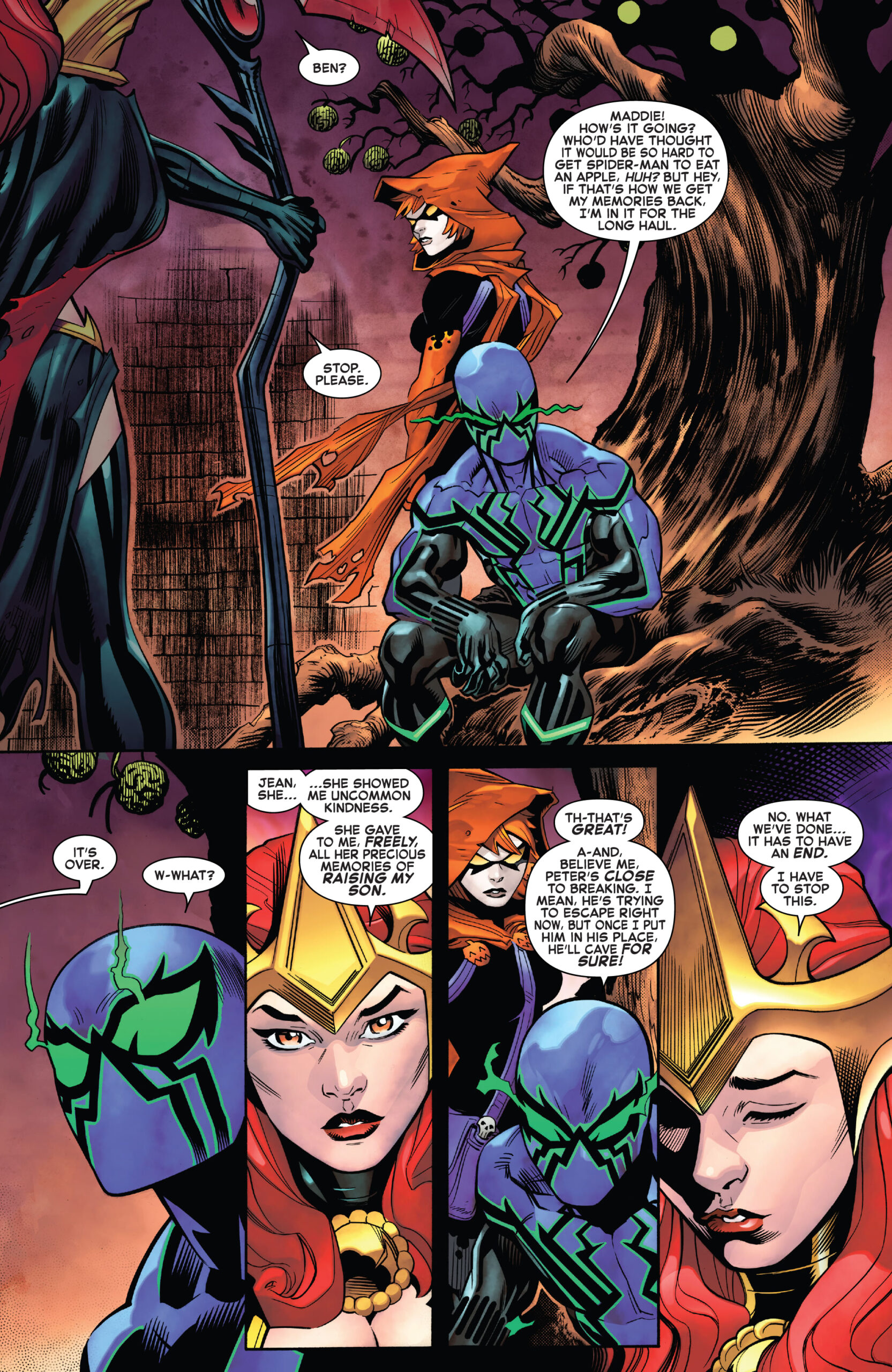 Amazing Spider-Man #18 spoilers 2 Goblin Queen Chasm Hallows' Eve