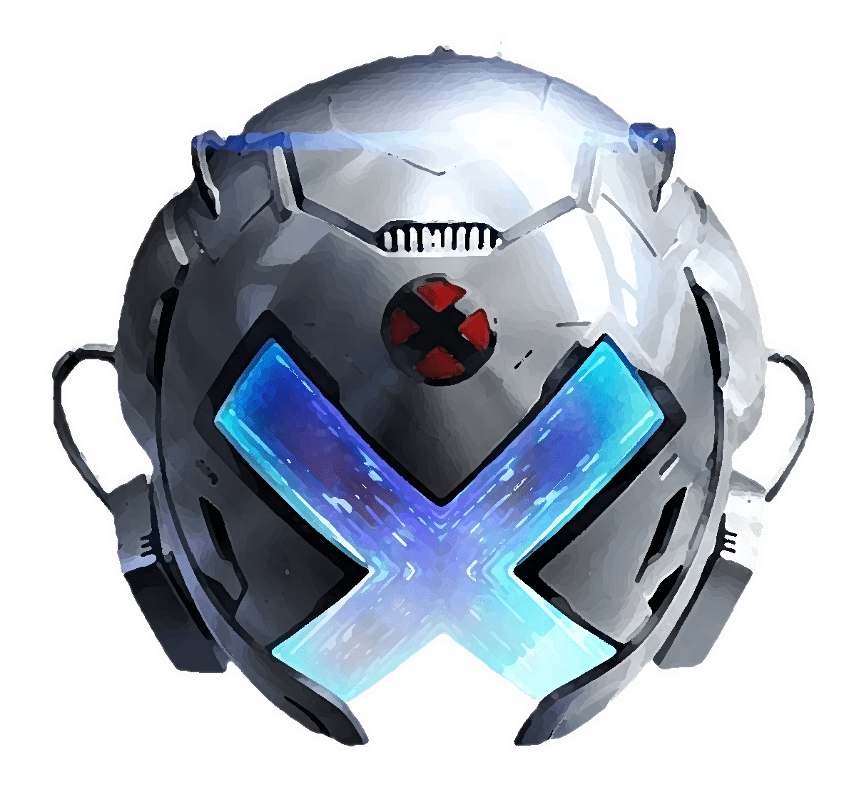 Charlers Xavier Professor X Cerebro Helmet X-Men logo