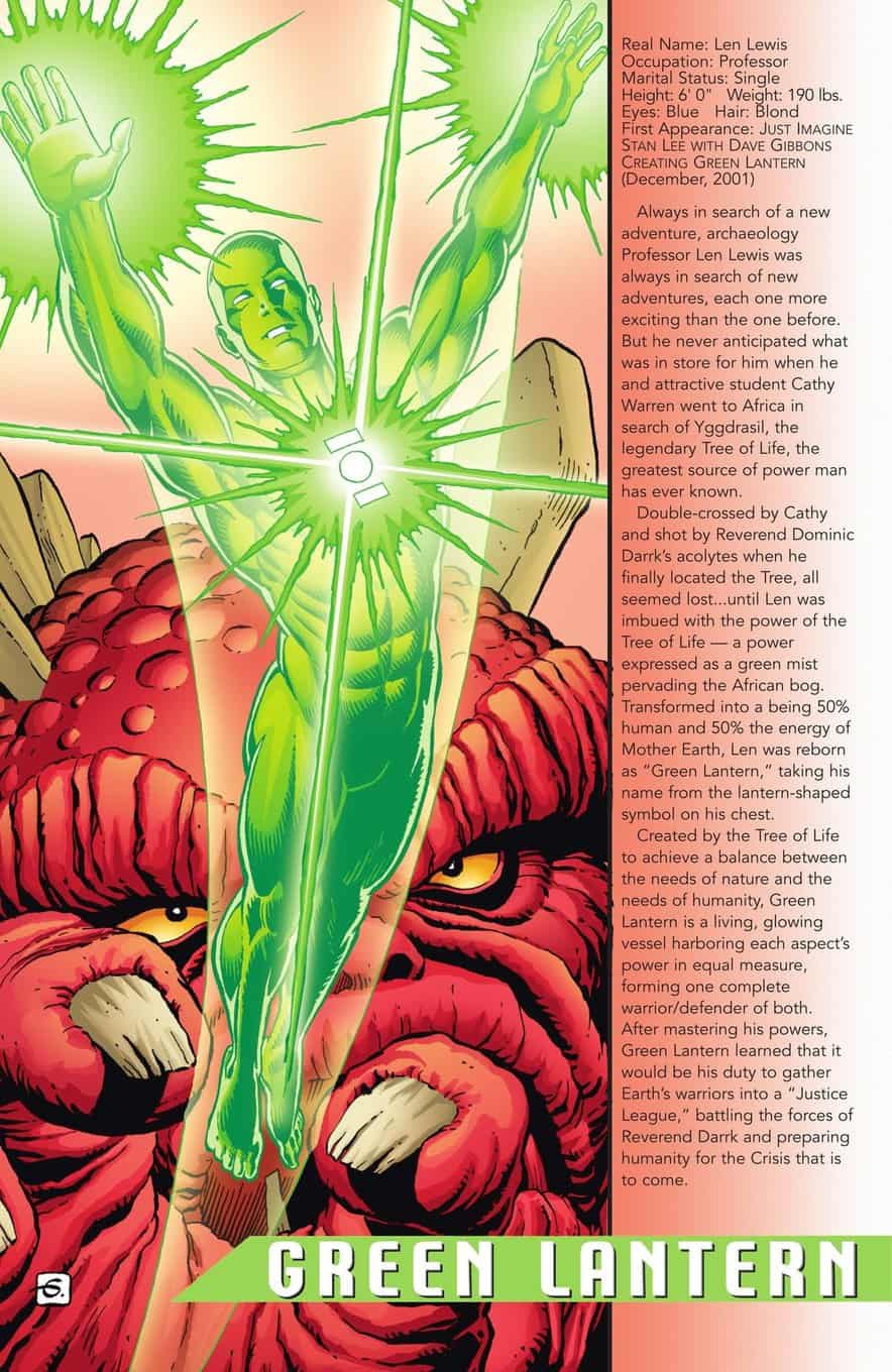 Tales From Earth-6 A Celebration Of Stan Lee #1 spoilers 0-18 Green Lantern Who's Who