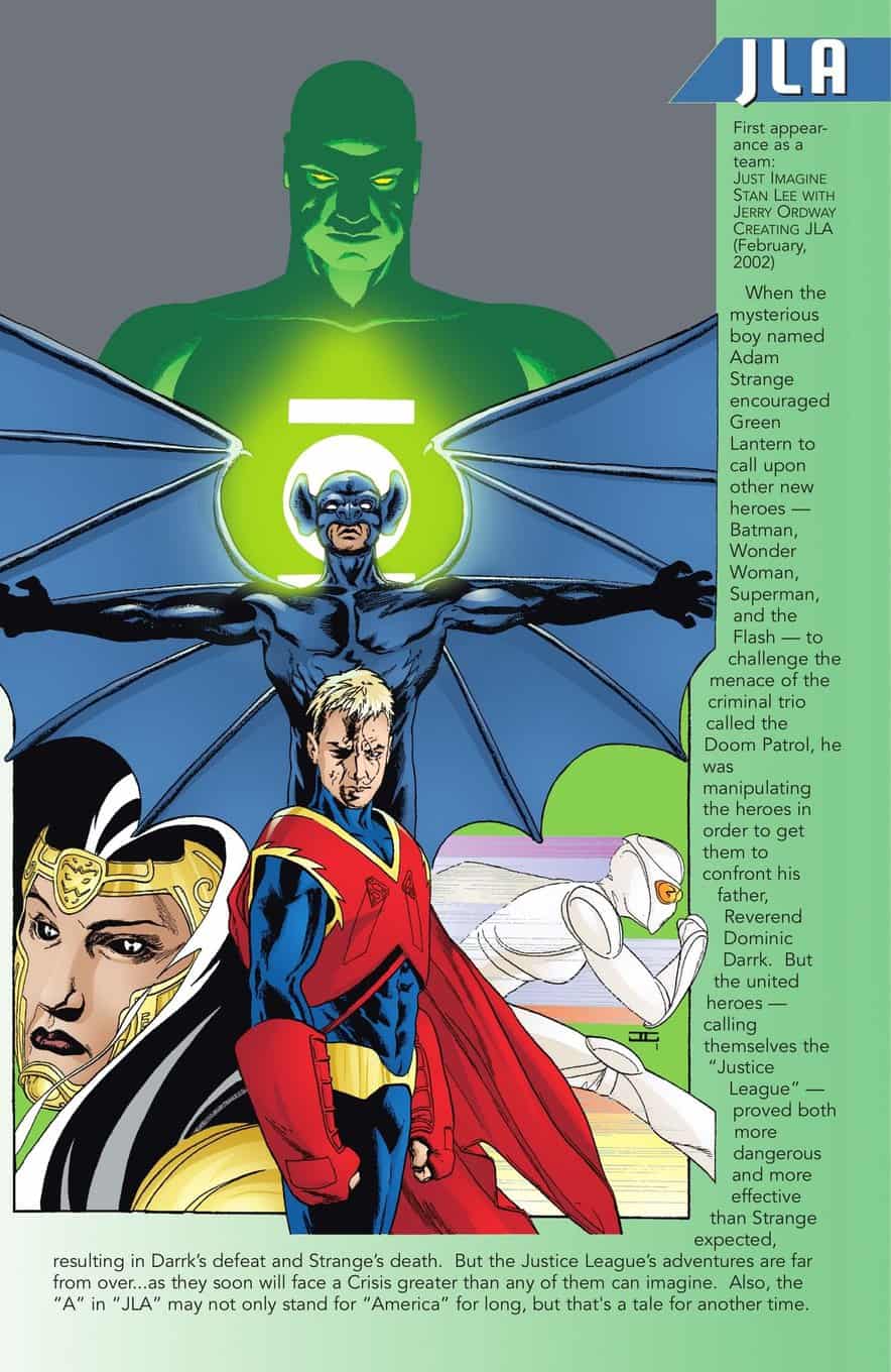Tales From Earth-6 A Celebration Of Stan Lee #1 spoilers 0-23 Justice League Who's Who