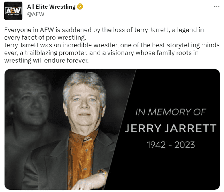 AEW Jerry Jarrett RIP