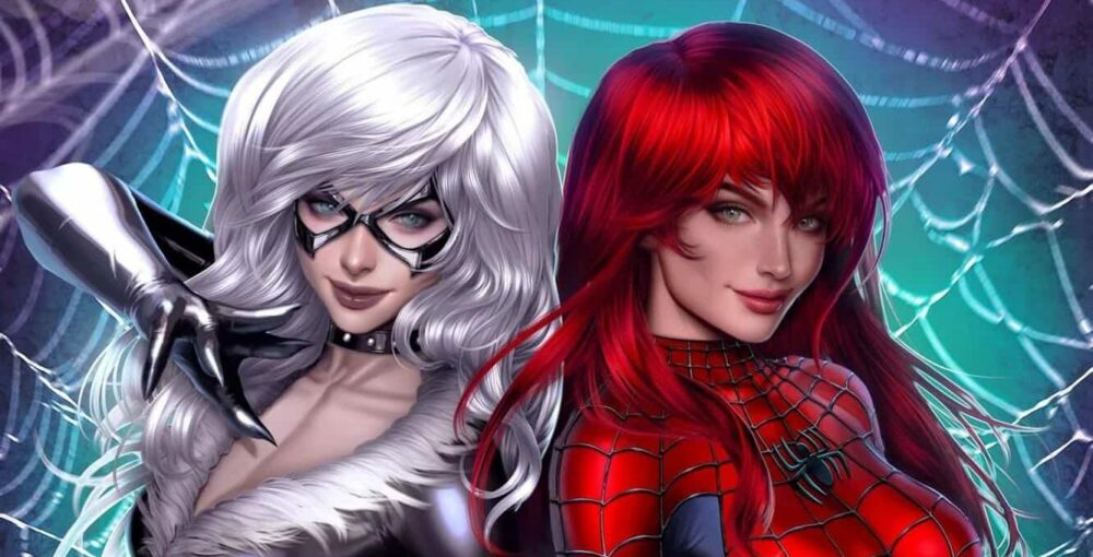 Amazing Spider-Man #20 spoilers 0 banner Ariel Diaz with Felicia Hardy Black Cat & Mary Jane Watson Jackpot