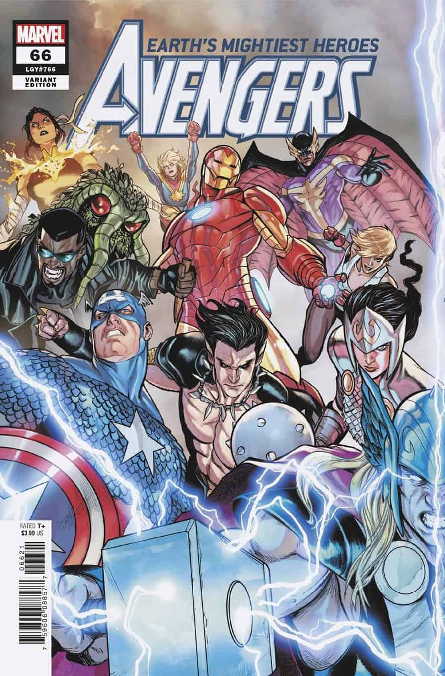 Avengers #66 Stefano Caselli kết nối biến thể 1 Quá khứ Tương lai
