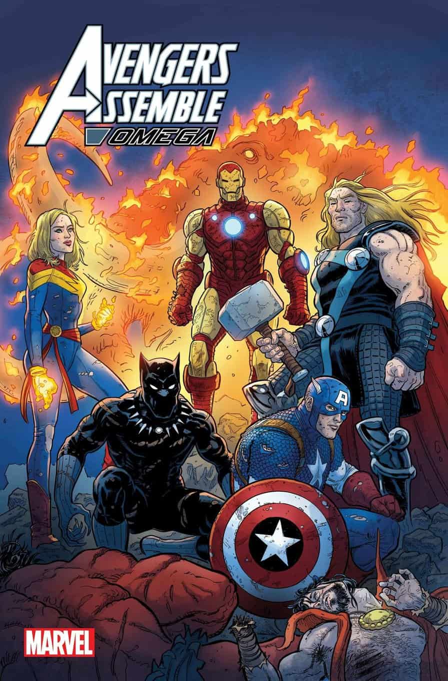 Bìa biến thể Avengers Assemble Omega #1 Steve Skroce