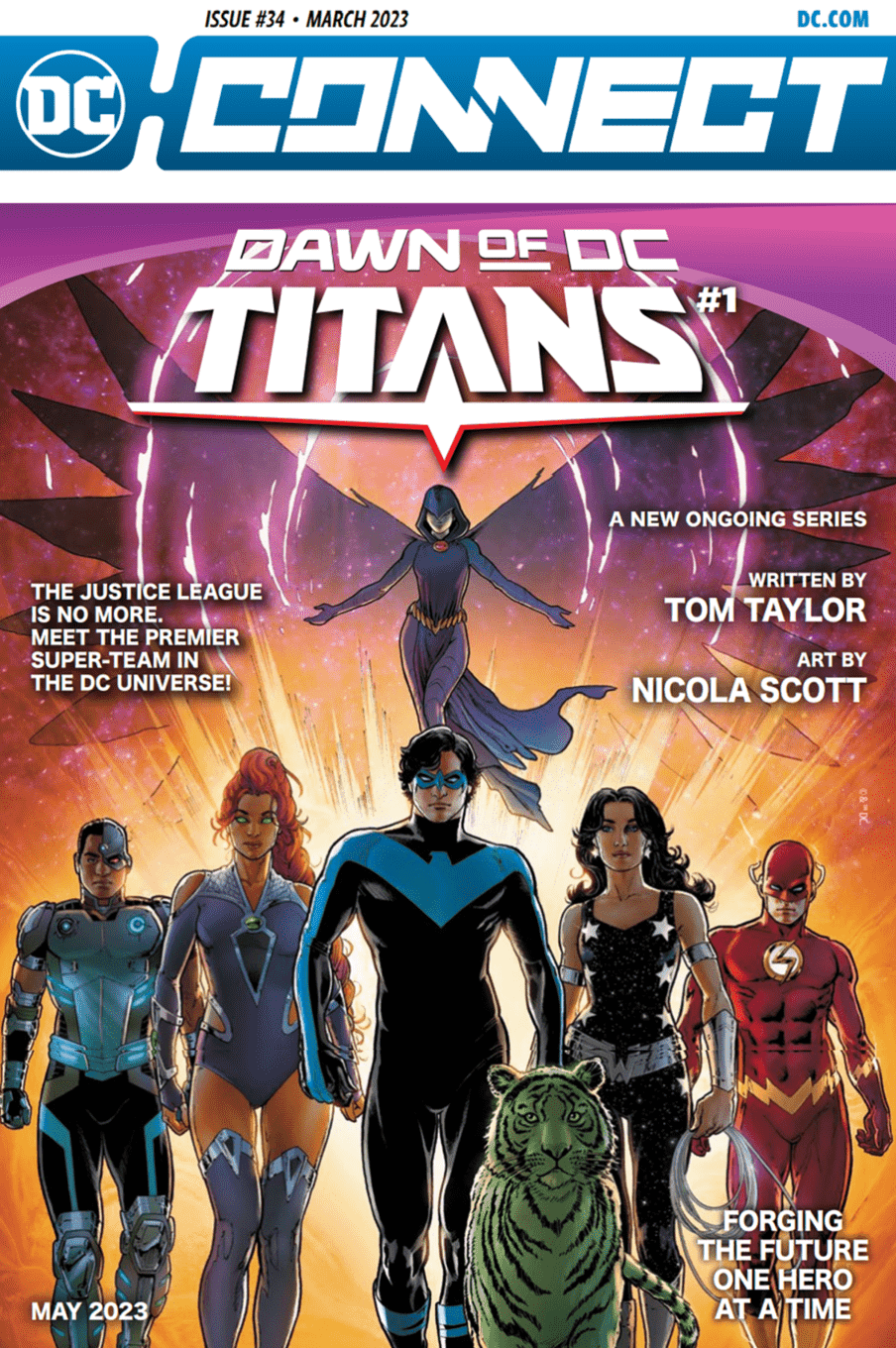 DC Connect #34 May 2023 Solicitations Spoilers Dawn Of DC Titans new logo