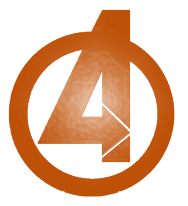 Logo Fantastic Four màu cam sau Avengers