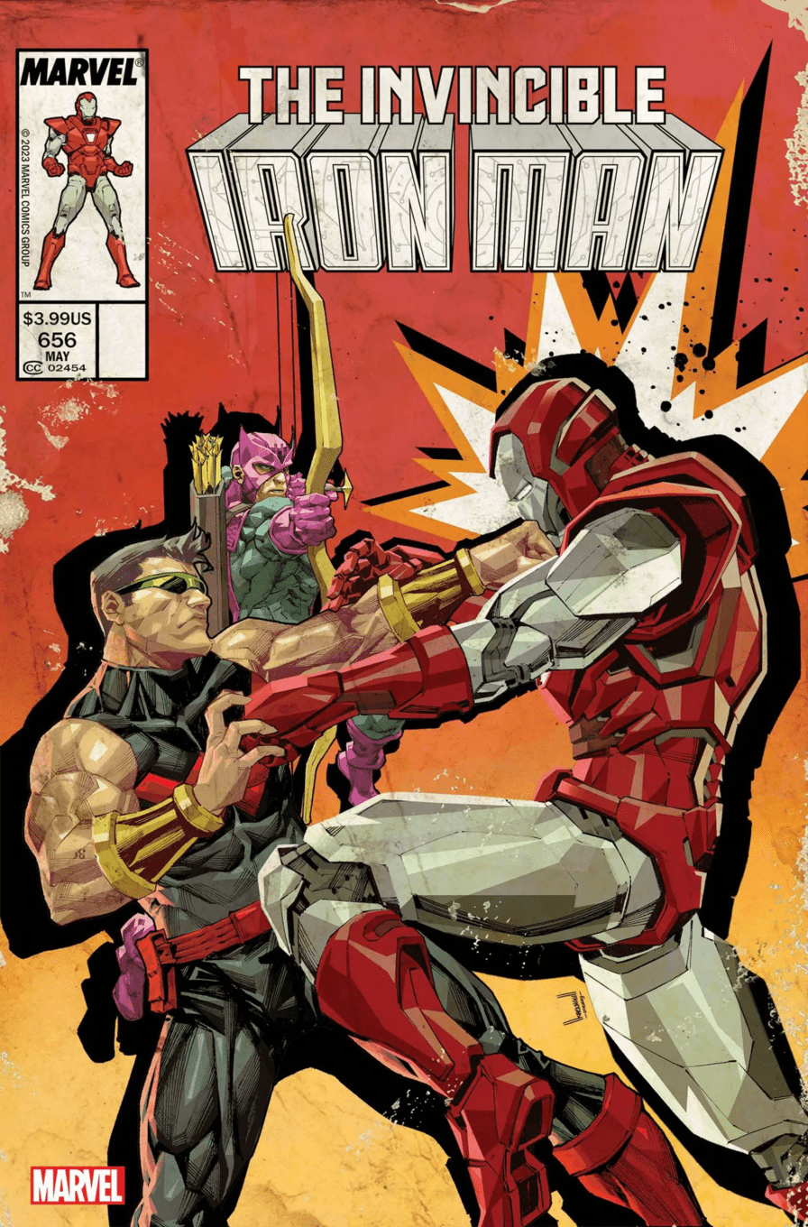 Người sắt bất khả chiến bại #6 A Avengers Bờ Tây Hawkeye Wonder Man