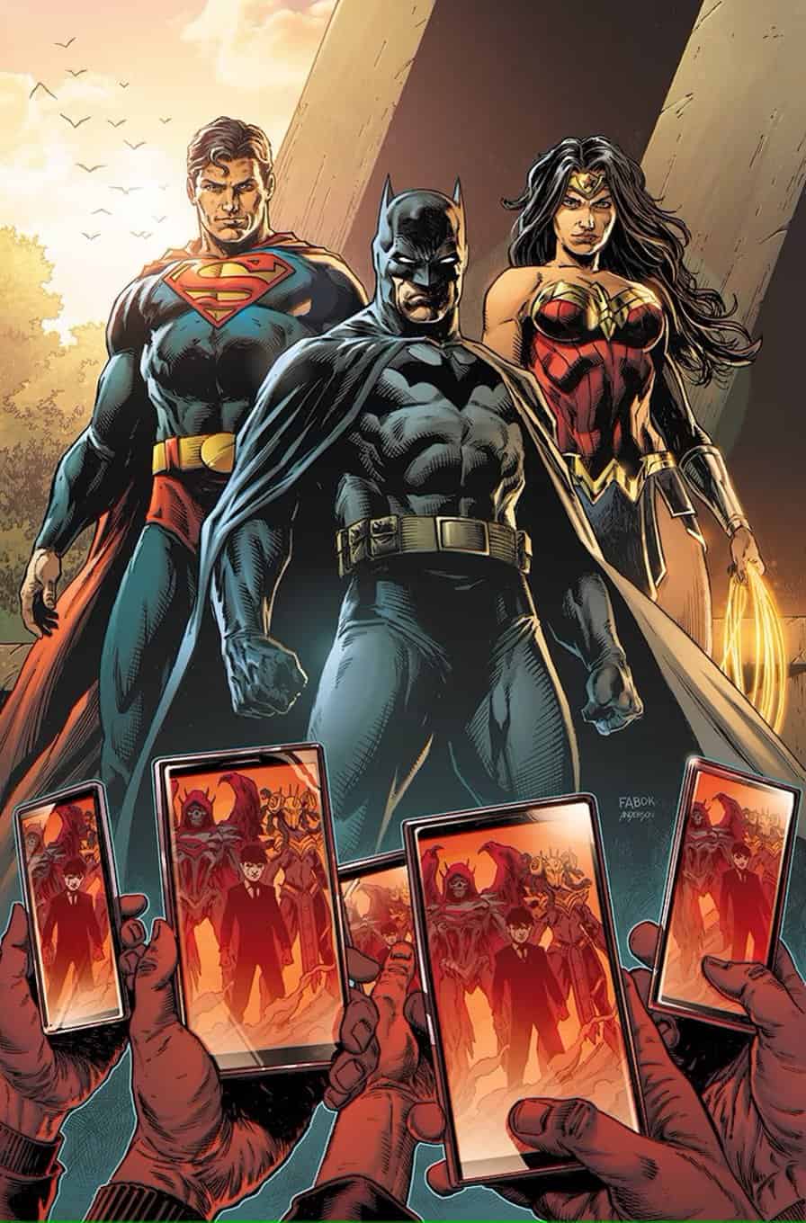 Hiệp sĩ khủng bố #1 E Jason Fabok với Siêu nhân Batman Wonder Woman DC Trinity