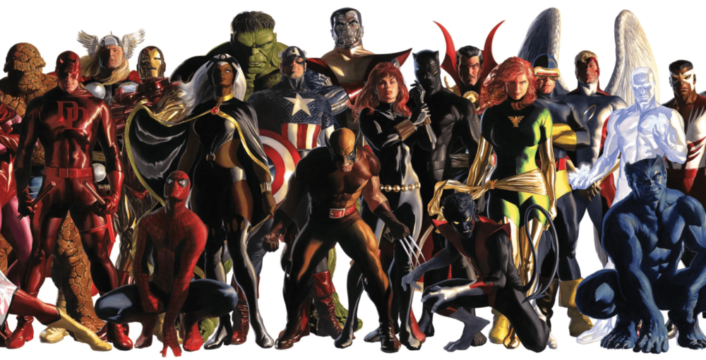 Marvel Art Alex Ross Panorama Banner