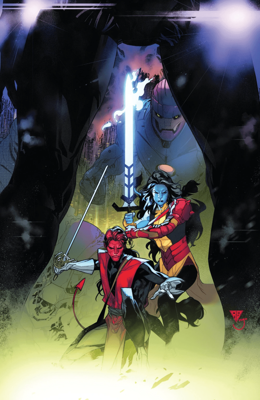 Powers of X #3 cover chính RB Silva với Chimera & Cardinal