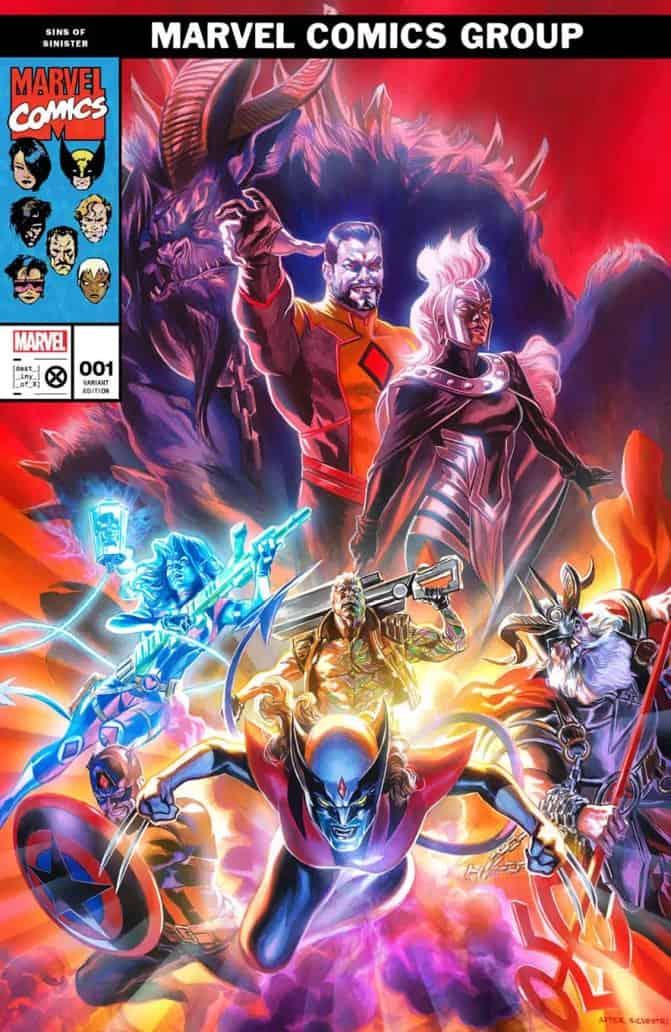 Những kẻ phá hoại Sins of Sinister #1 0-8 Massafera Trinity Comics bìa biến thể độc quyền