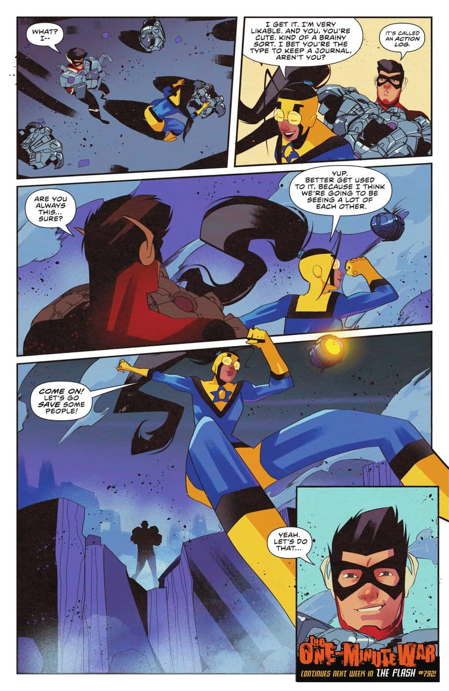The Flash One Minute War Special #1 spoilers 12 Gold Beetle