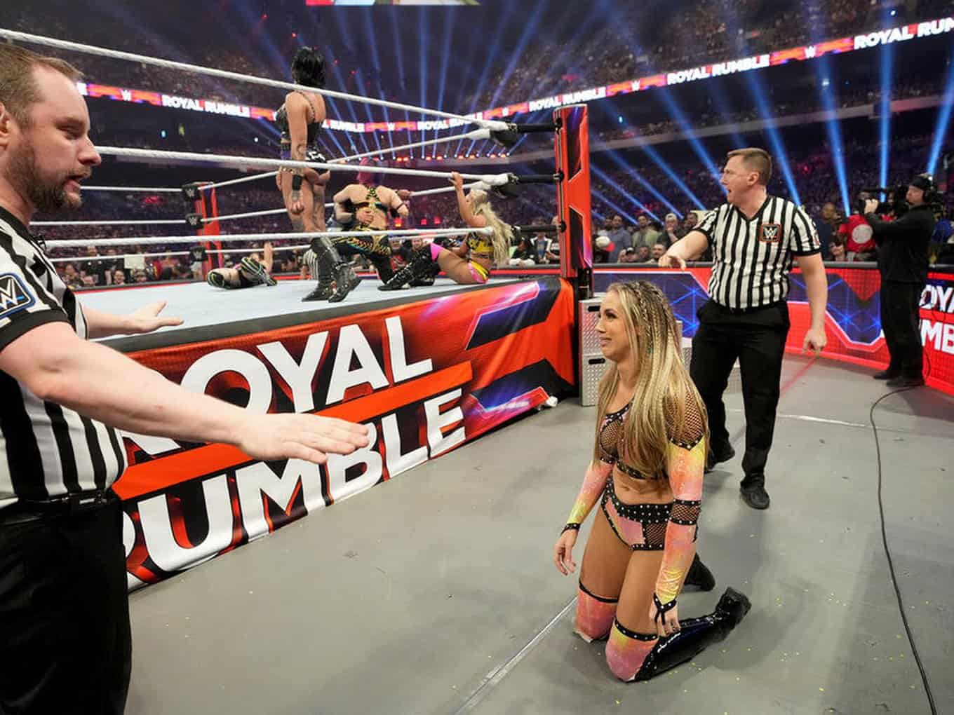WWE Royal Rumble 2023 Chelsea Green return eliminated