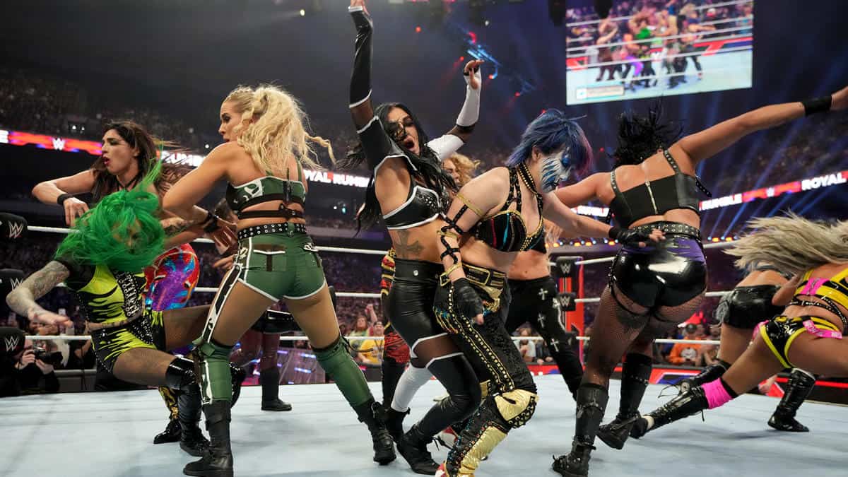 WWE Royal Rumble 2023 Nia Jax return swarmed power