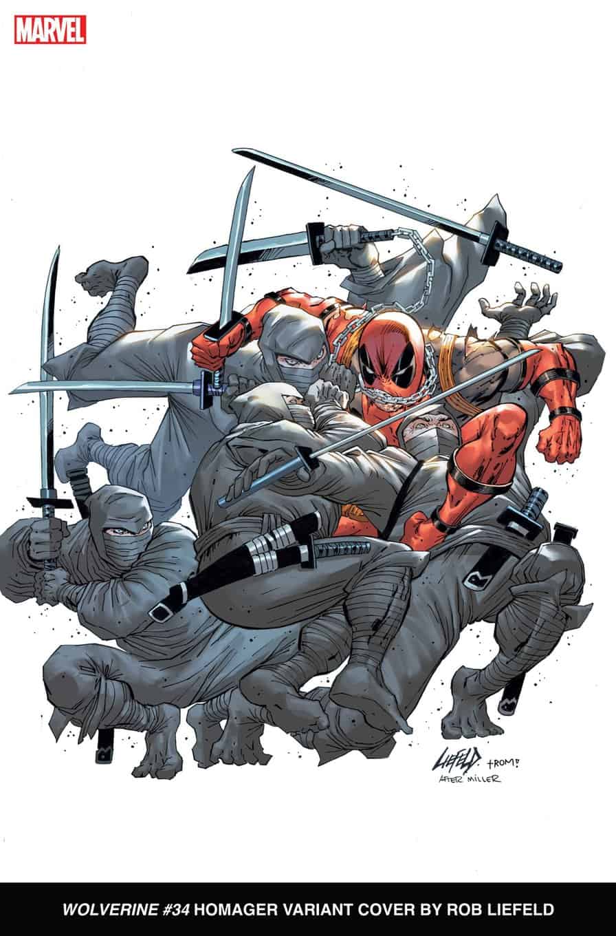 Bìa biến thể Wolverine #34 Rob Liefeld Deadpool