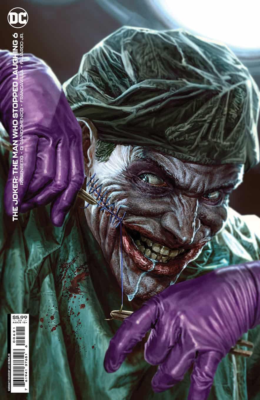 The Joker The Man Who Stopped Laughing #6 spoilers 0-2 Lee Bermejo variant cover
