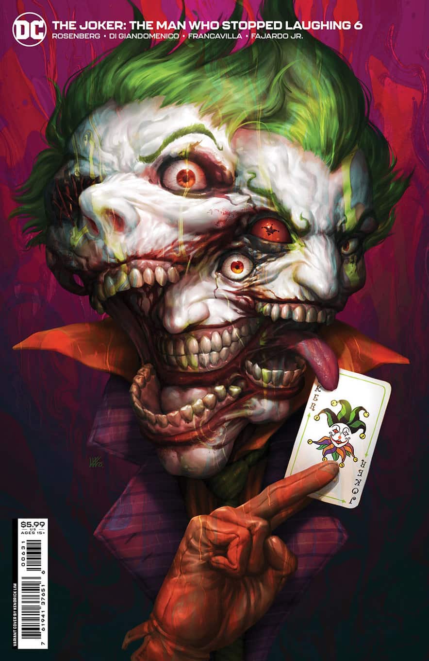 The Joker The Man Who Stopped Laughing #6 spoilers 0-3 Kendrick Kunkka Lim biến thể cover