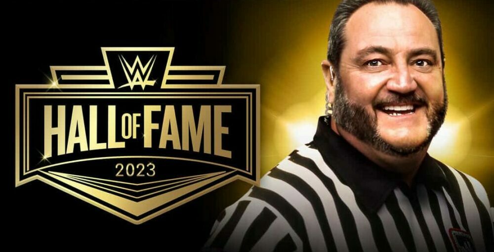 WWE Hall of Fame 2023 Referee Tim White Warrior Award Recipient banner